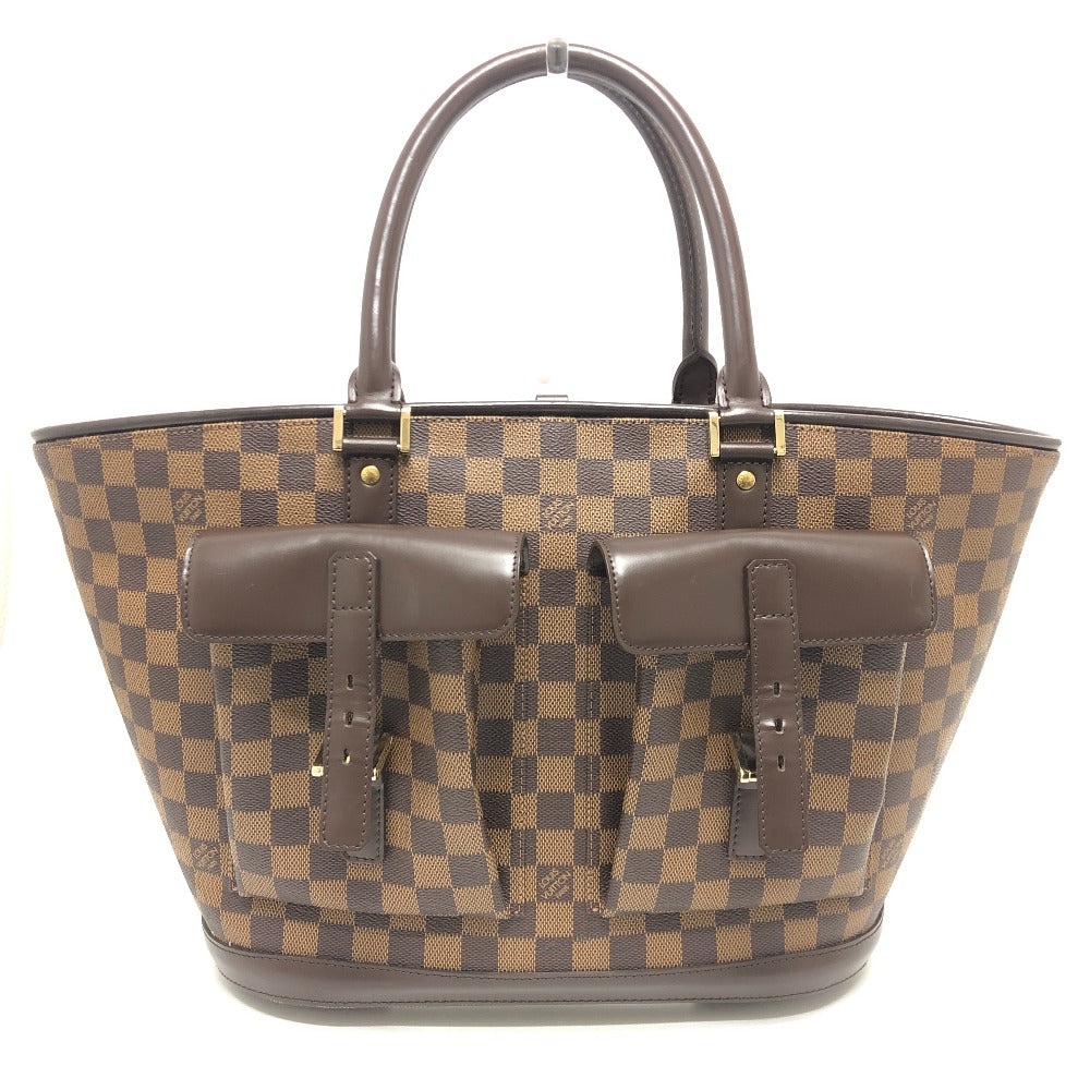 LOUIS VUITTON N51120 マノスクGM カバン ハンドバッグ 肩掛け トートバッグ ダミエキャンバス レディース エベヌ - brandshop-reference