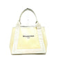 BALENCIAGA 339933 ネイビーカバスS カバン バッグ ハンドバッグ トートバッグ キャンバス/レザー レディース ホワイト - brandshop-reference