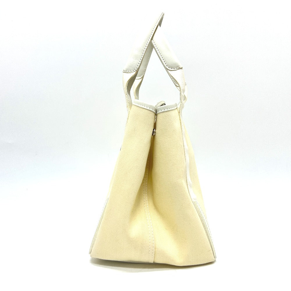 BALENCIAGA 339933 ネイビーカバスS カバン バッグ ハンドバッグ トートバッグ キャンバス/レザー レディース ホワイト - brandshop-reference