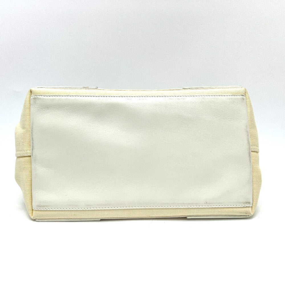 BALENCIAGA 339933 ネイビーカバスS カバン バッグ ハンドバッグ トートバッグ キャンバス/レザー レディース ホワイト - brandshop-reference