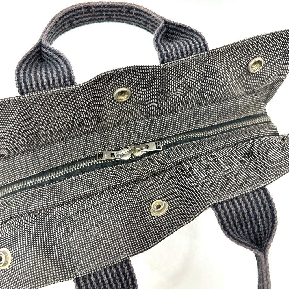 HERMES エールライントートPM カバン ハンドバッグ キャンバス レディース グレー - brandshop-reference