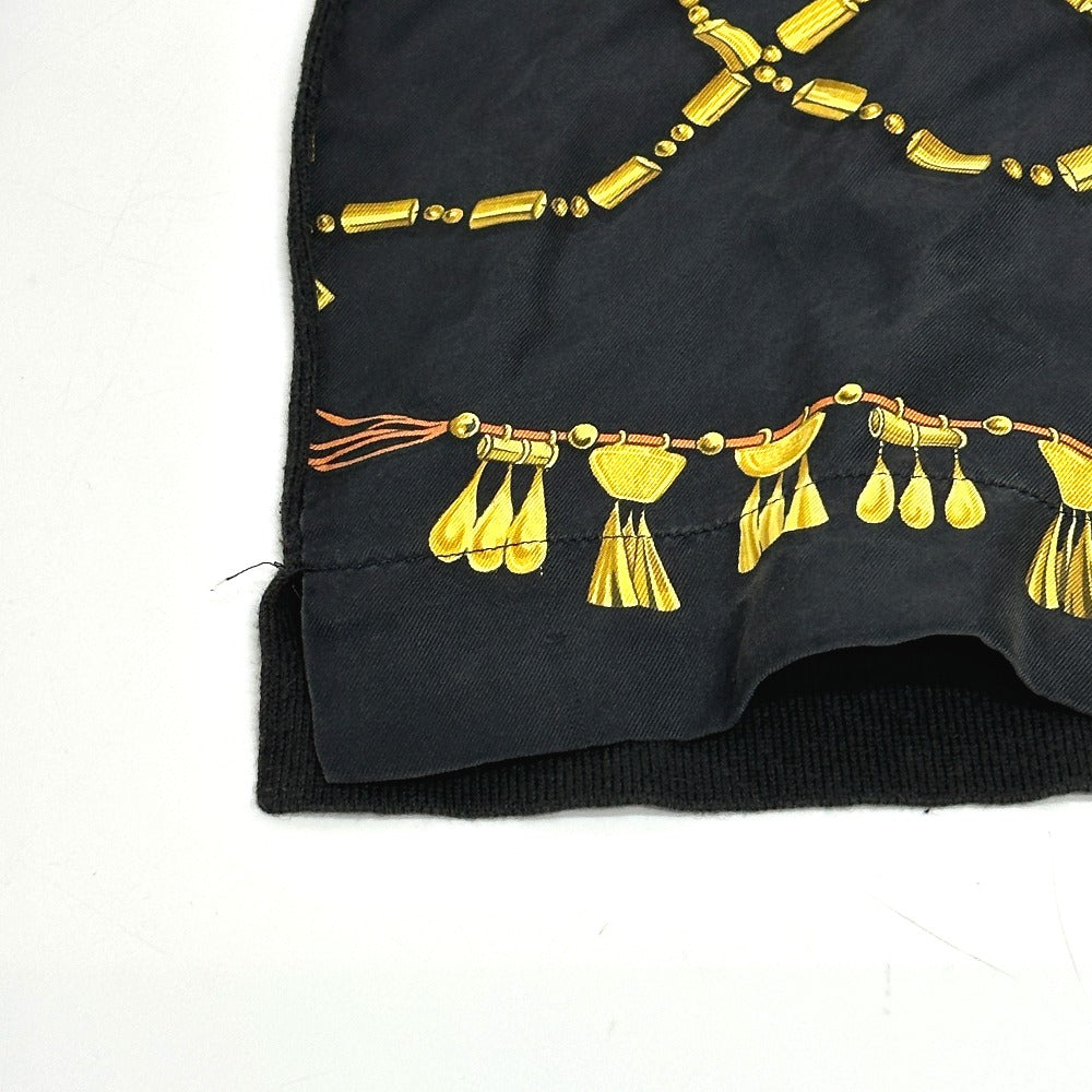 HERMES ヴィンテージ ツイルレーヌ アパレル 長袖シャツ シルク レディース ブラック×ゴールド - brandshop-reference