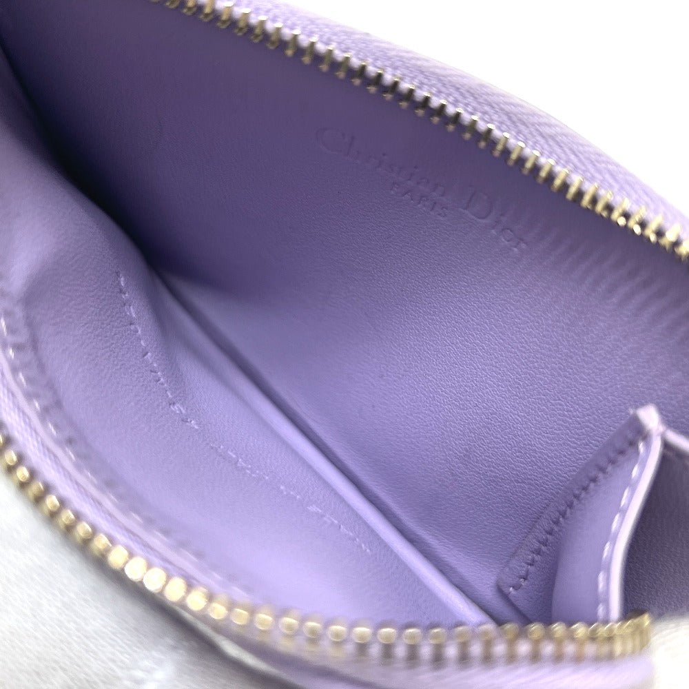 Dior S0965ONMJ レディディオール コスモス ジップ カードケース コインケース レザー レディース パープル - brandshop-reference