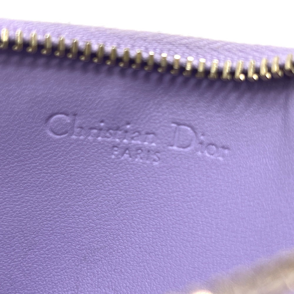 Dior S0965ONMJ レディディオール コスモス ジップ カードケース コインケース レザー レディース パープル - brandshop-reference