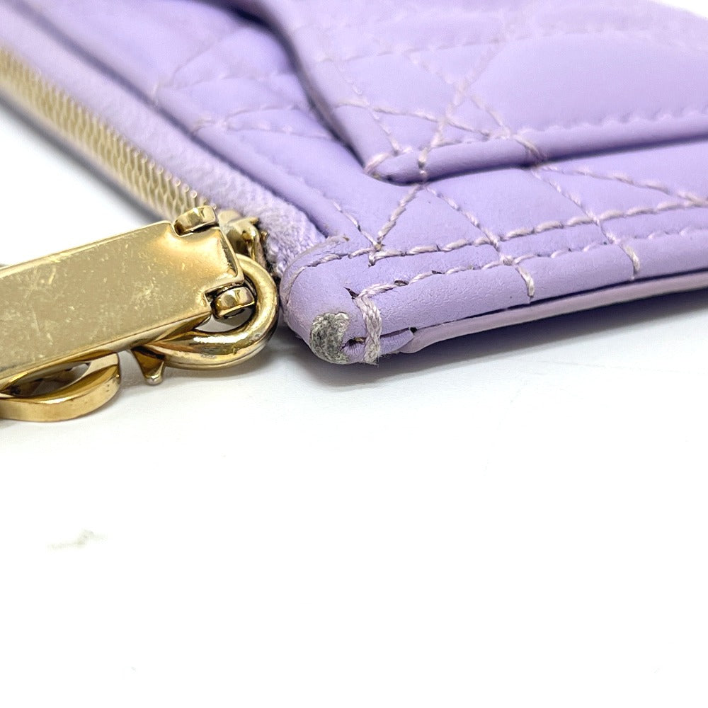 Dior S0965ONMJ レディディオール コスモス ジップ カードケース コインケース レザー レディース パープル - brandshop-reference