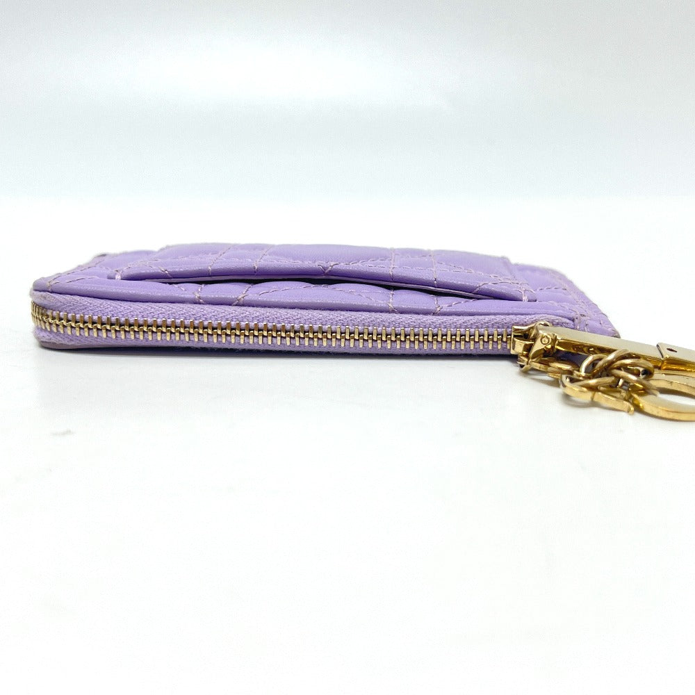 Dior S0965ONMJ レディディオール コスモス ジップ カードケース コインケース レザー レディース パープル - brandshop-reference