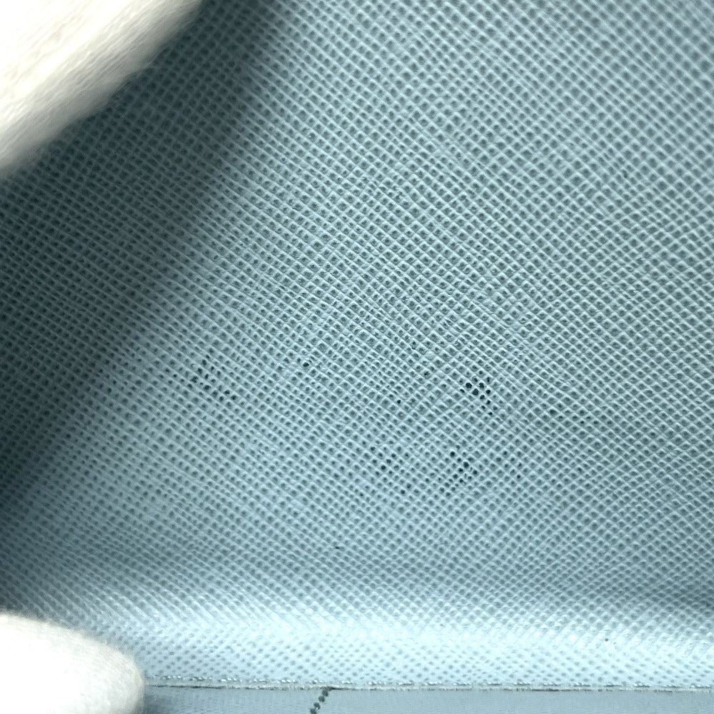 PRADA 1M0506 ロゴ ラウンドファスナー 長財布 財布 ウォレット 長財布 サフィアーノレザ－ レディース ブルー - brandshop-reference