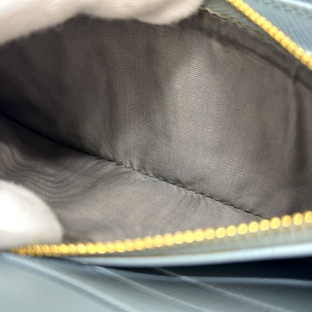 PRADA 1M0506 ロゴ ラウンドファスナー 長財布 財布 ウォレット 長財布 サフィアーノレザ－ レディース ブルー - brandshop-reference