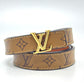 LOUIS VUITTON M0440 Belt - LV Iconic 20mm Reversible Pants Belt in Monogram Canvas, Brown, Women's