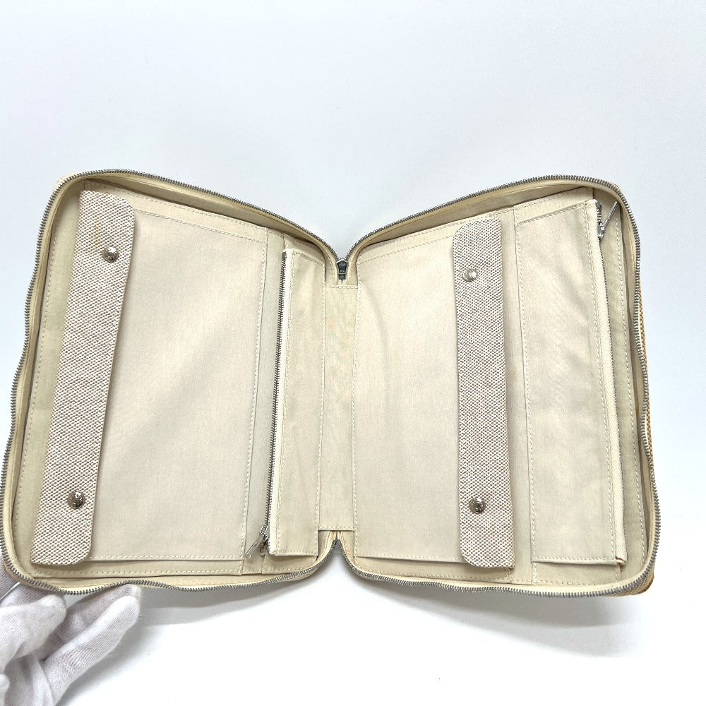 HERMES ニューフールトゥ トラベルポーチ マルチケース ポーチ トワルアッシュ ユニセックス ブラウンベージュ - brandshop-reference