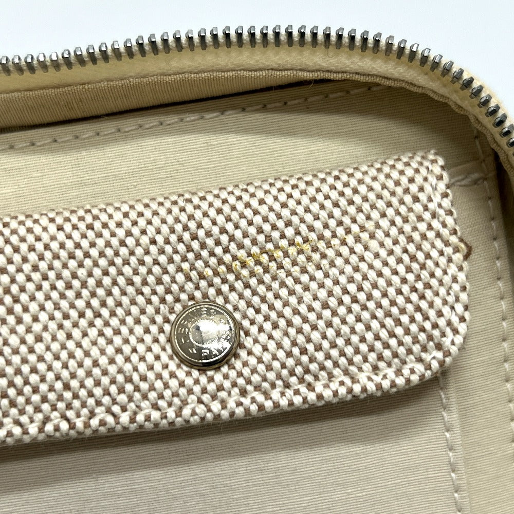 HERMES ニューフールトゥ トラベルポーチ マルチケース ポーチ トワルアッシュ ユニセックス ブラウンベージュ - brandshop-reference