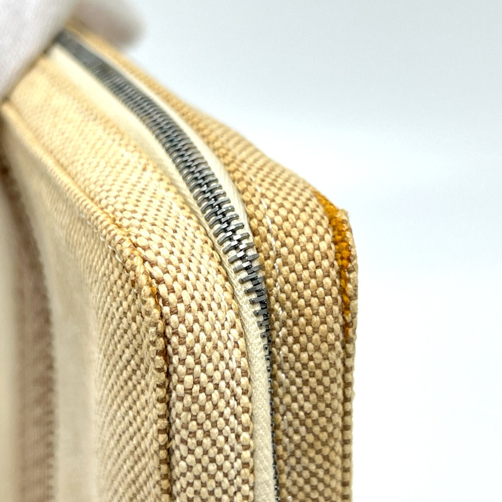 HERMES ニューフールトゥ トラベルポーチ マルチケース ポーチ トワルアッシュ ユニセックス ブラウンベージュ - brandshop-reference