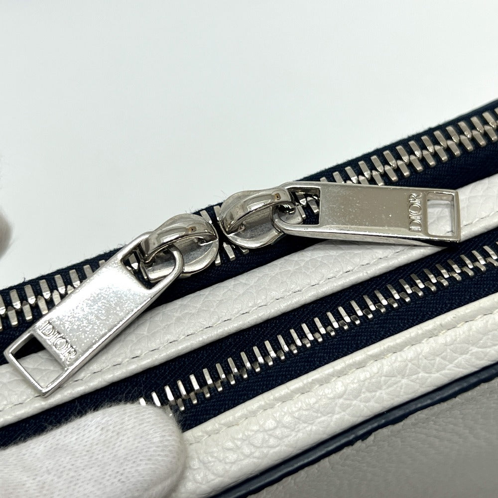 Dior ディオール×ステューシーコラボ カバン バッグ 斜め掛け ショルダーバッグ レザー レディース ホワイト - brandshop-reference