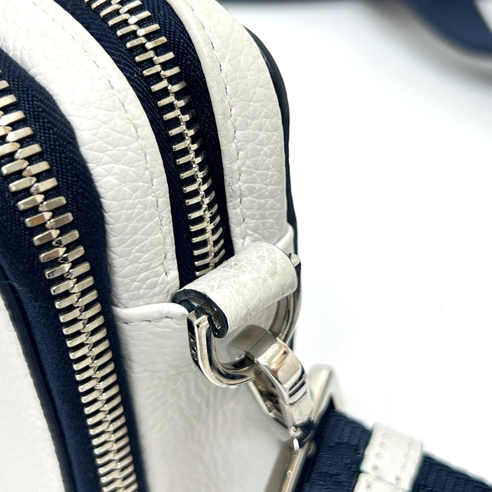 Dior ディオール×ステューシーコラボ カバン バッグ 斜め掛け ショルダーバッグ レザー レディース ホワイト - brandshop-reference