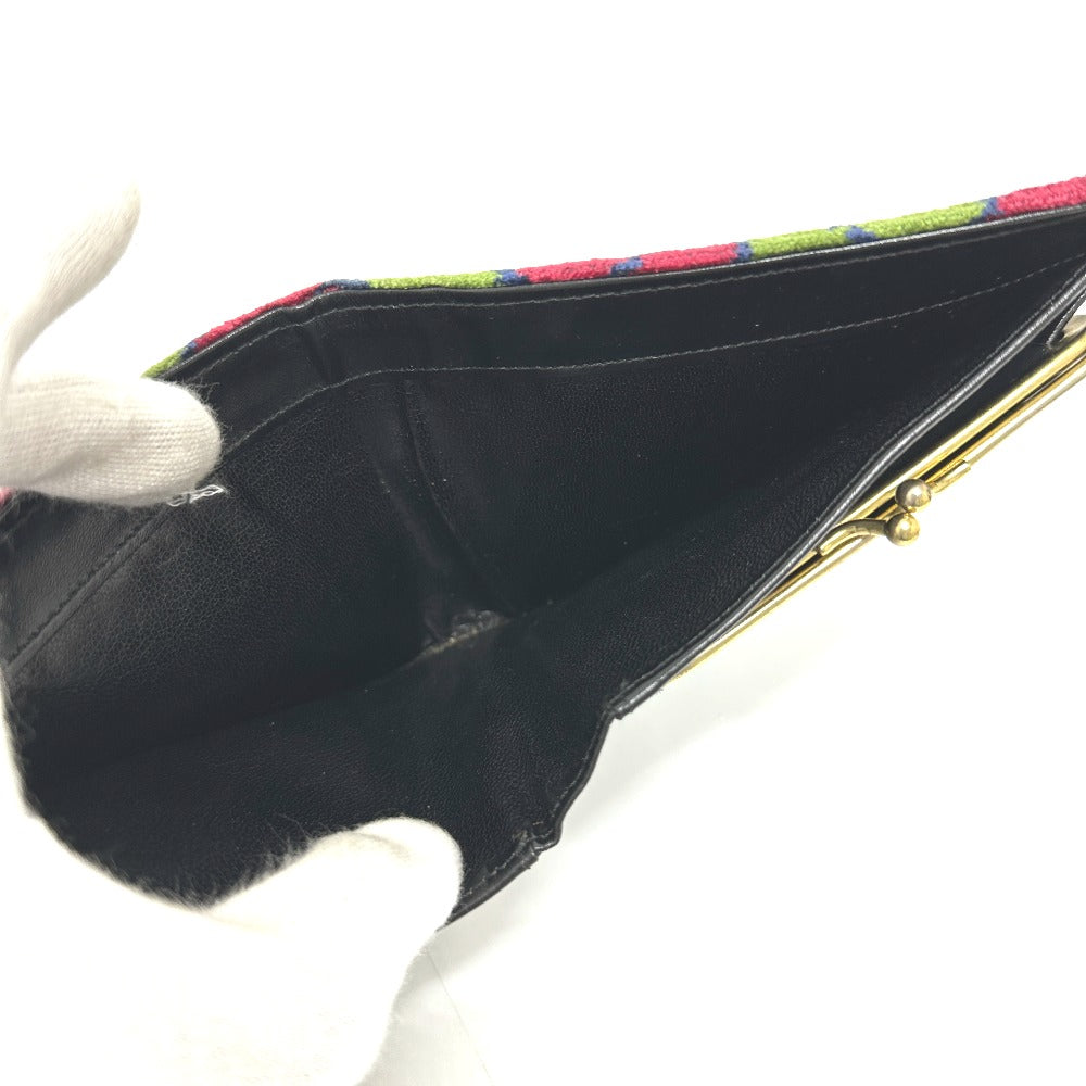 Roberta di Camerino Accessory Wallet Logo Bifold Wallet Velor/Leather Women's Multicolor