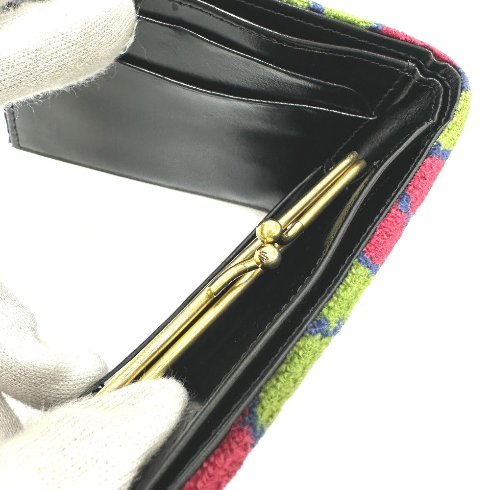 Roberta di Camerino Accessory Wallet Logo Bifold Wallet Velor/Leather Women's Multicolor