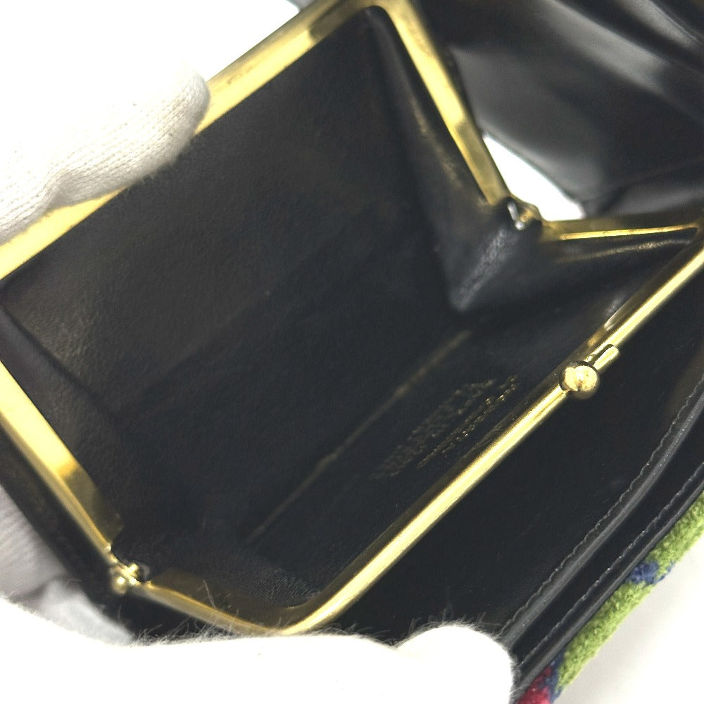 Roberta di Camerino Accessory Wallet Logo Bifold Wallet Velor/Leather Women's Multicolor