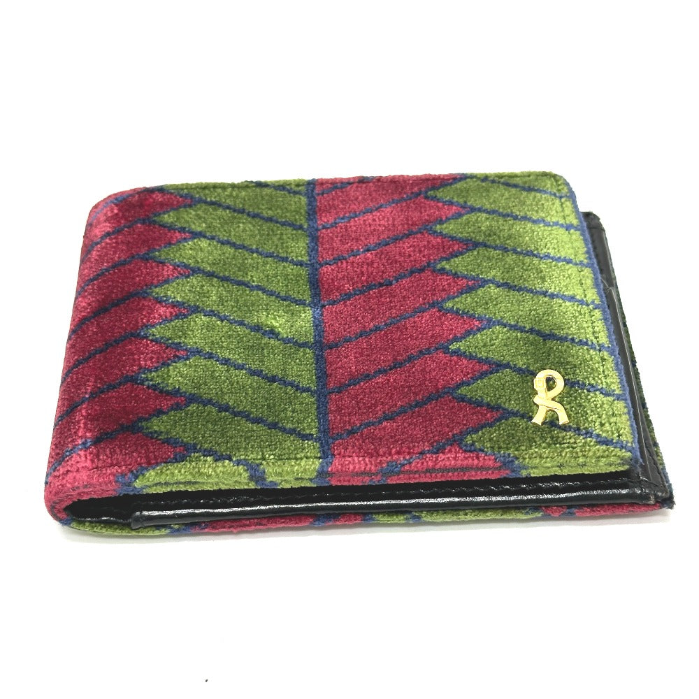 Roberta di Camerino Accessory Wallet Logo Bifold Wallet Velor/Leather Women's Multicolor