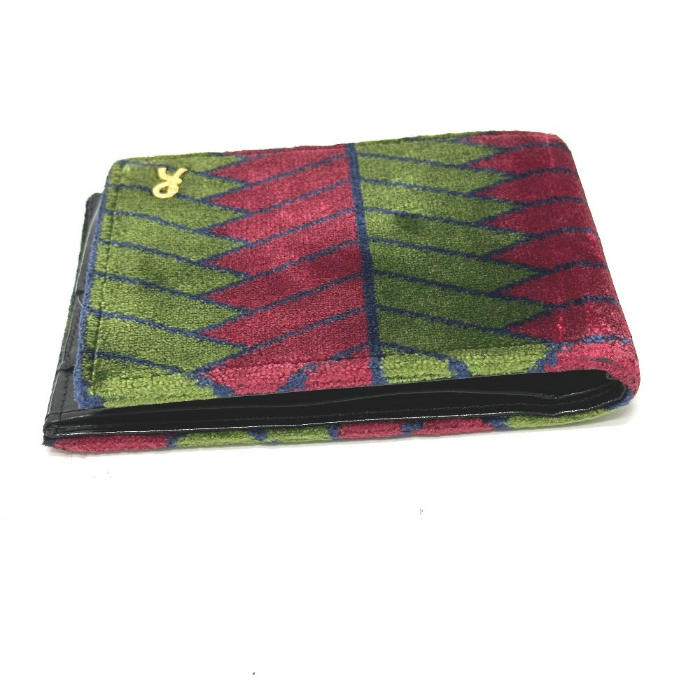 Roberta di Camerino Accessory Wallet Logo Bifold Wallet Velor/Leather Women's Multicolor