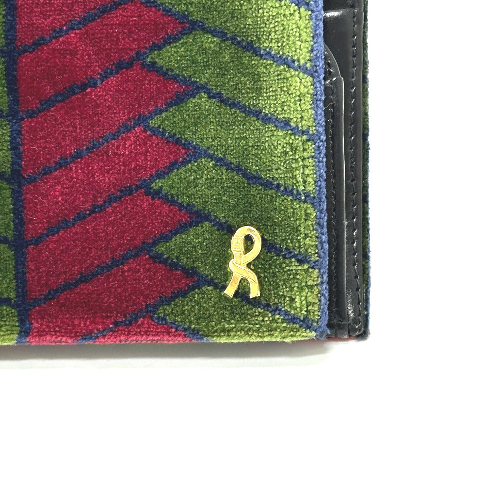 Roberta di Camerino Accessory Wallet Logo Bifold Wallet Velor/Leather Women's Multicolor