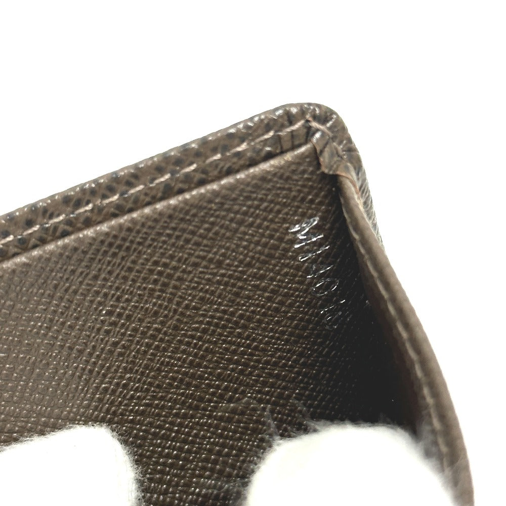 LOUIS VUITTON M30488 Porto Bier 6 Cult Credit Wallet Short Wallet Billfold Bifold Wallet Taiga Leather Men's Grisly