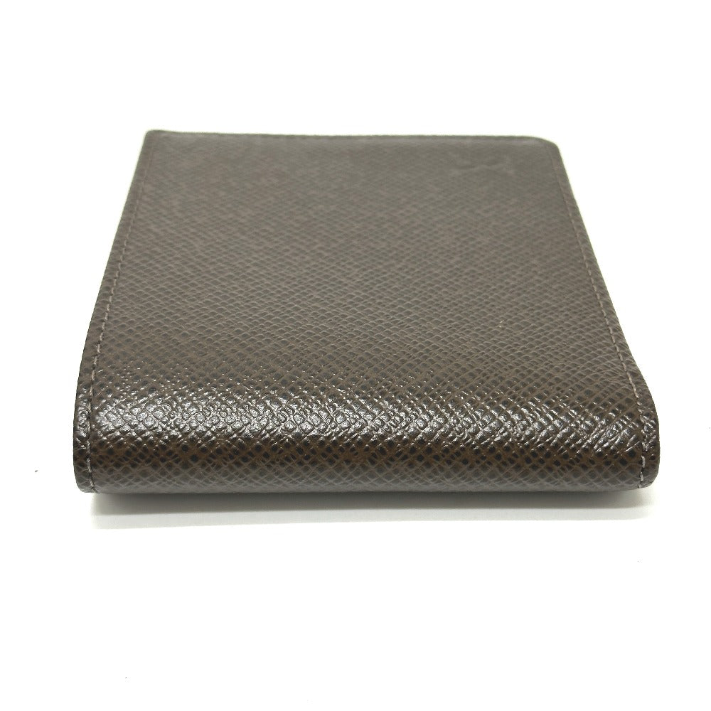 LOUIS VUITTON M30488 Porto Bier 6 Cult Credit Wallet Short Wallet Billfold Bifold Wallet Taiga Leather Men's Grisly