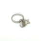 Christian Dior Star Heart Fashion Accessory Ring Metal Women's Silver