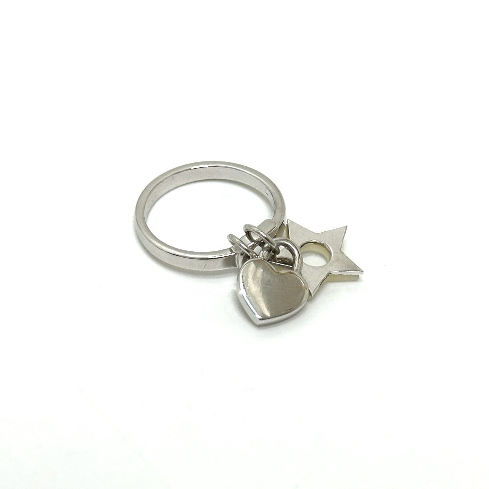 Christian Dior Star Heart Fashion Accessory Ring Metal Women's Silver
