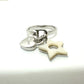 Christian Dior Star Heart Fashion Accessory Ring Metal Women's Silver