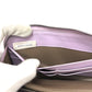 BOTTEGA VENETA 114076 Intrecciato Wallet Round Zipper Wallet Long Wallet Leather Women's Purple