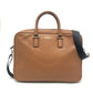 Michael Kors Logo Bag 2WAY Briefcase Document Bag Business Bag Leather Men's Brown