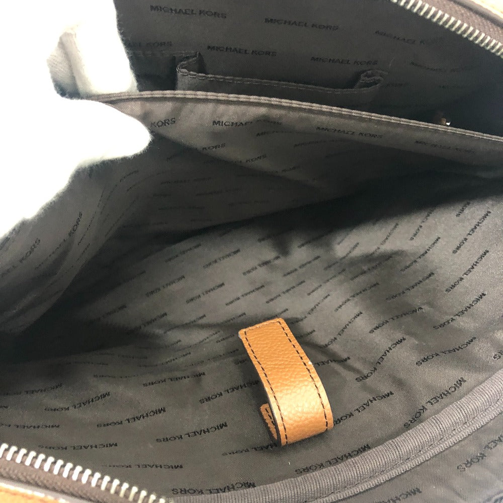 Michael Kors Logo Bag 2WAY Briefcase Document Bag Business Bag Leather Men's Brown