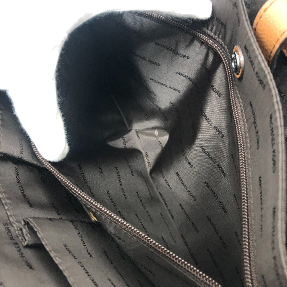 Michael Kors Logo Bag 2WAY Briefcase Document Bag Business Bag Leather Men's Brown