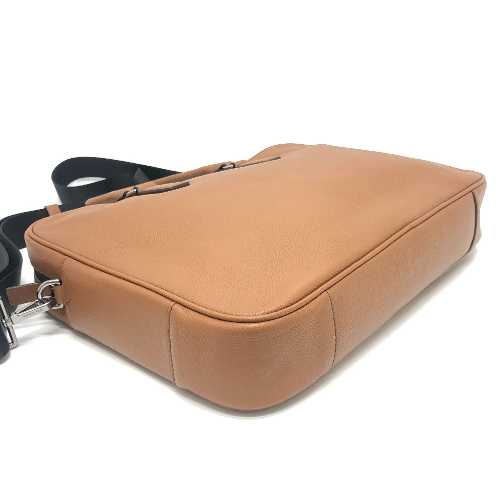 Michael Kors Logo Bag 2WAY Briefcase Document Bag Business Bag Leather Men's Brown