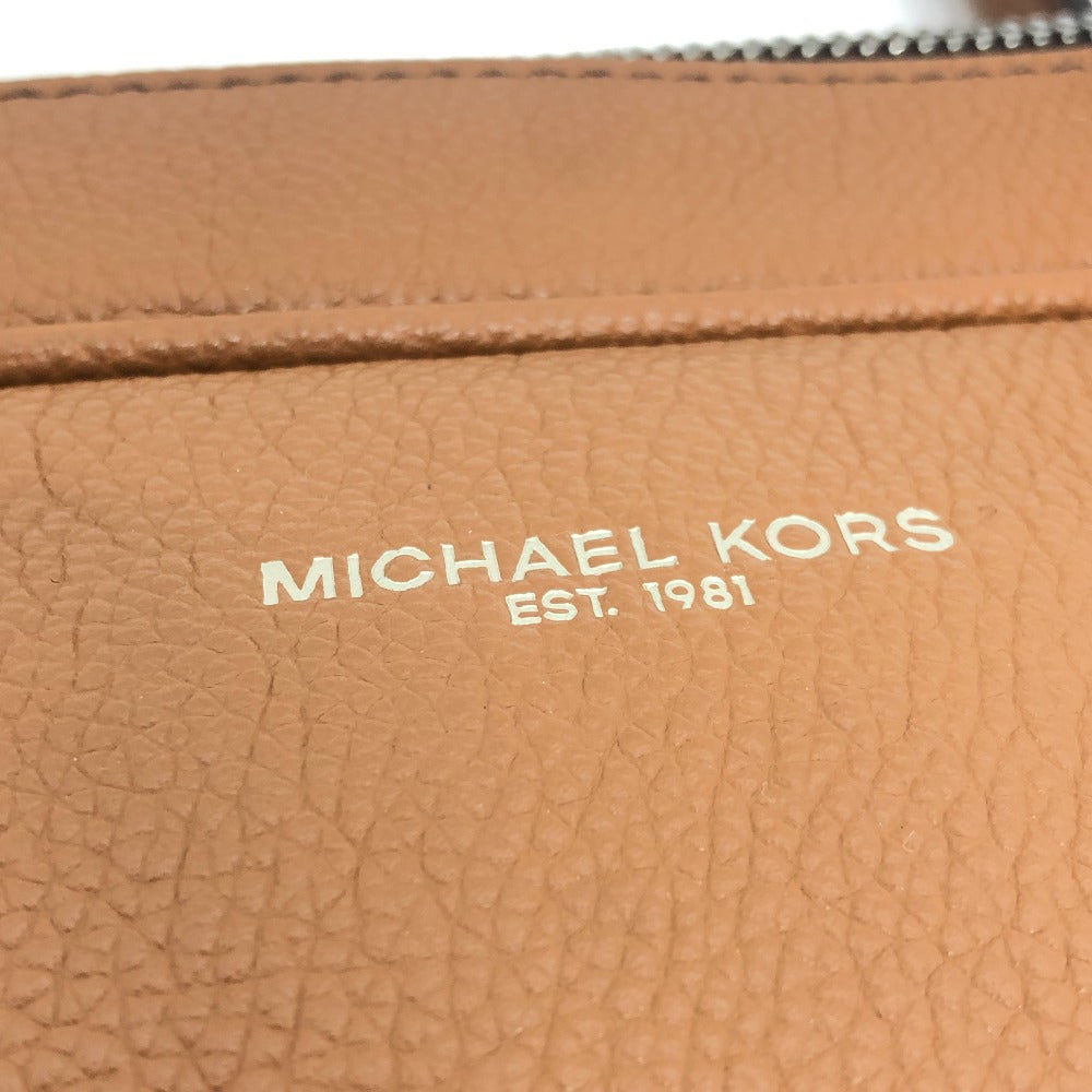 Michael Kors Logo Bag 2WAY Briefcase Document Bag Business Bag Leather Men's Brown