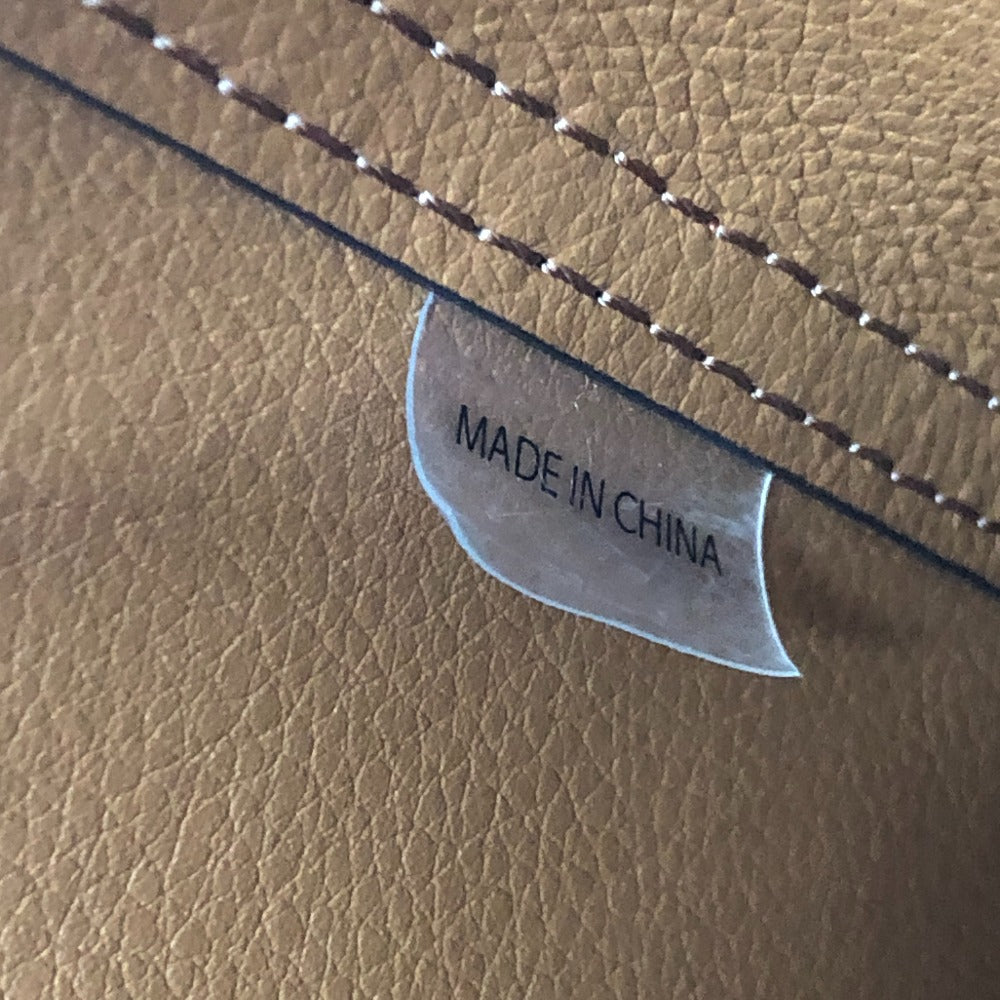 Michael Kors Logo Bag Reversible Handbag Shoulder Tote Bag Leather Women's Brown x Orange