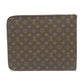 LOUIS VUITTON M53456 Posh Documentation Bag Second Bag Document Case L-shaped Zipper Clutch Bag Unisex Brown