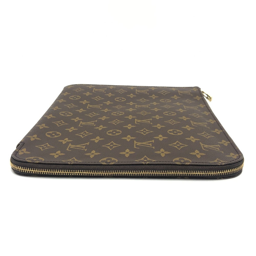 LOUIS VUITTON M53456 Posh Documentation Bag Second Bag Document Case L-shaped Zipper Clutch Bag Unisex Brown