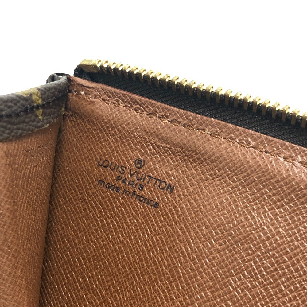 LOUIS VUITTON M53456 Posh Documentation Bag Second Bag Document Case L-shaped Zipper Clutch Bag Unisex Brown