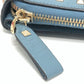 VALENTINO Quilted Rockstud Wallet Compact Wallet Bifold Wallet Leather Women's Blue