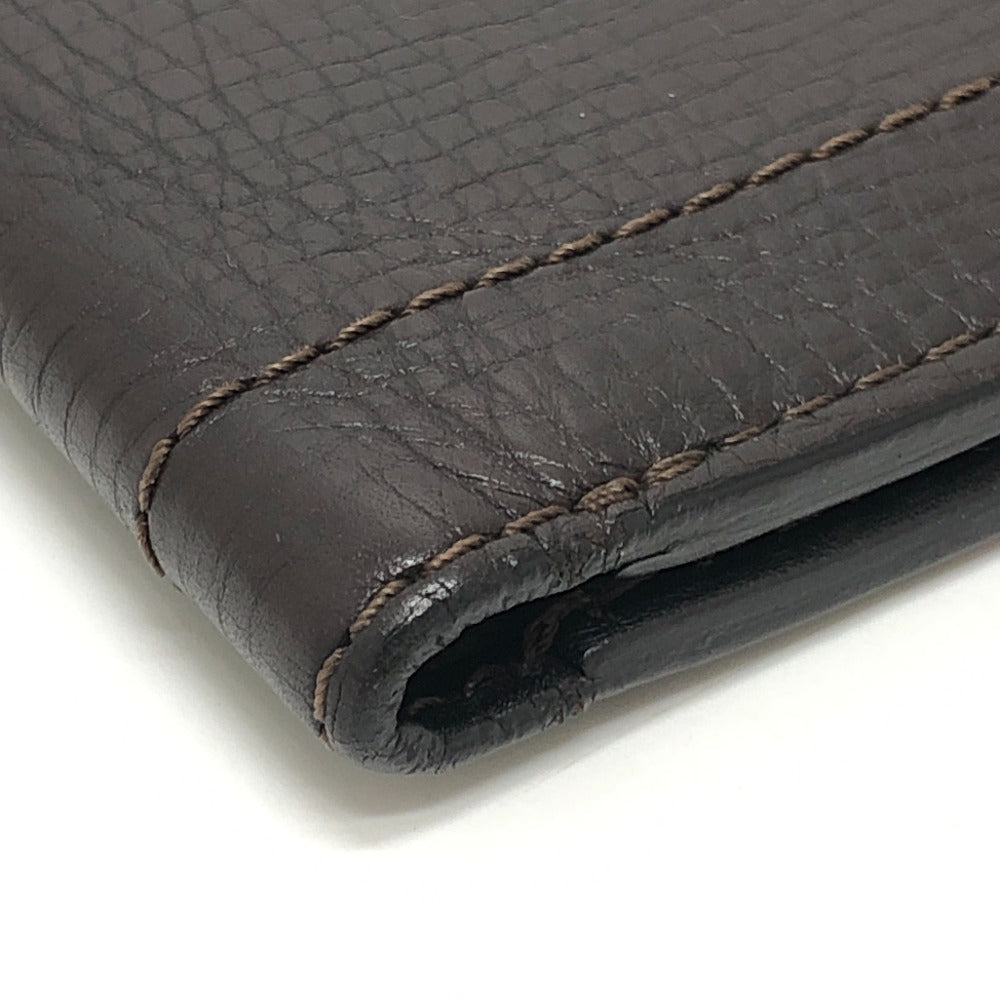 LOUIS VUITTON ユタ 財布 コンパクトウォレット 小銭入れ無し パスポートケース 2つ折り財布 レザー メンズ カフェ