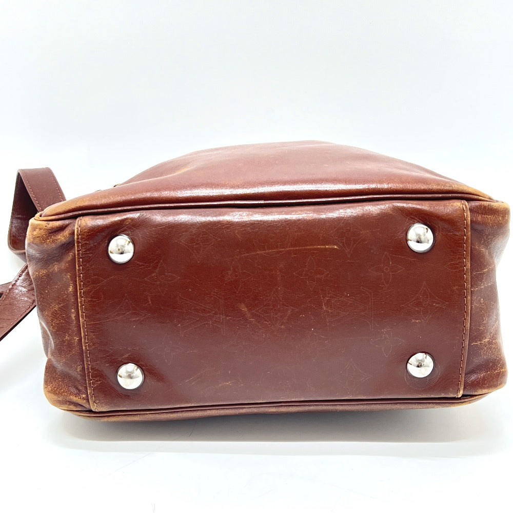 LOUIS VUITTON M92359 Diffiel Clarkson Shoulder Bag, Leather, Men's, Cafe Brown