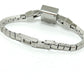 GUCCI 102 G Mini Square Chain Quartz Watch SS Ladies Silver