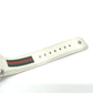 GUCCI 137.1 Sherry Line Date SS Rubber Belt Quartz Watch Plastic Men's White