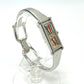 GUCCI 1500L Square Bangle Watch Quartz Watch SS Ladies Silver