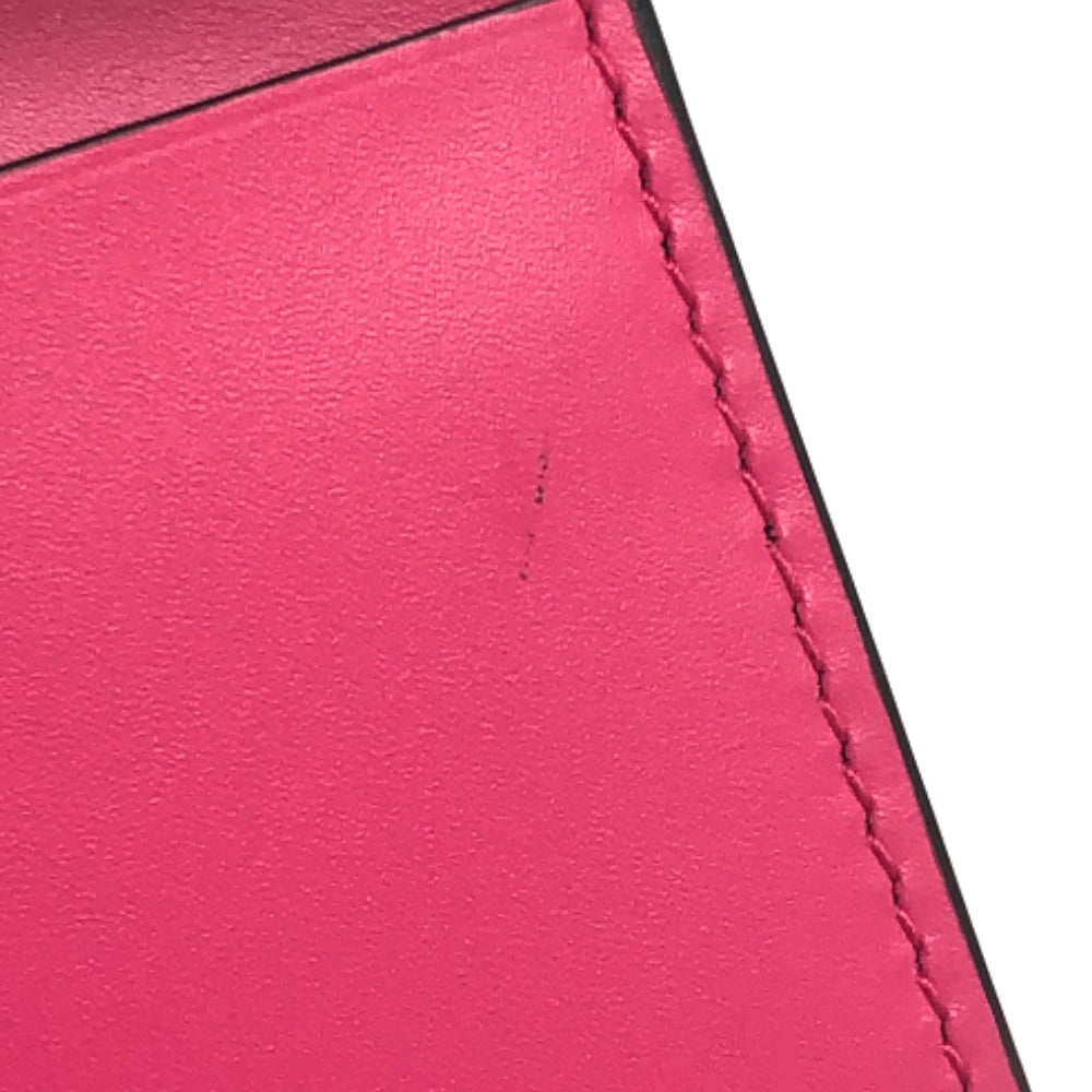 BVLGARI 288858 セルペンティ ウォレット 財布 ミニ財布 3つ折り財布 レザー レディース ピンク