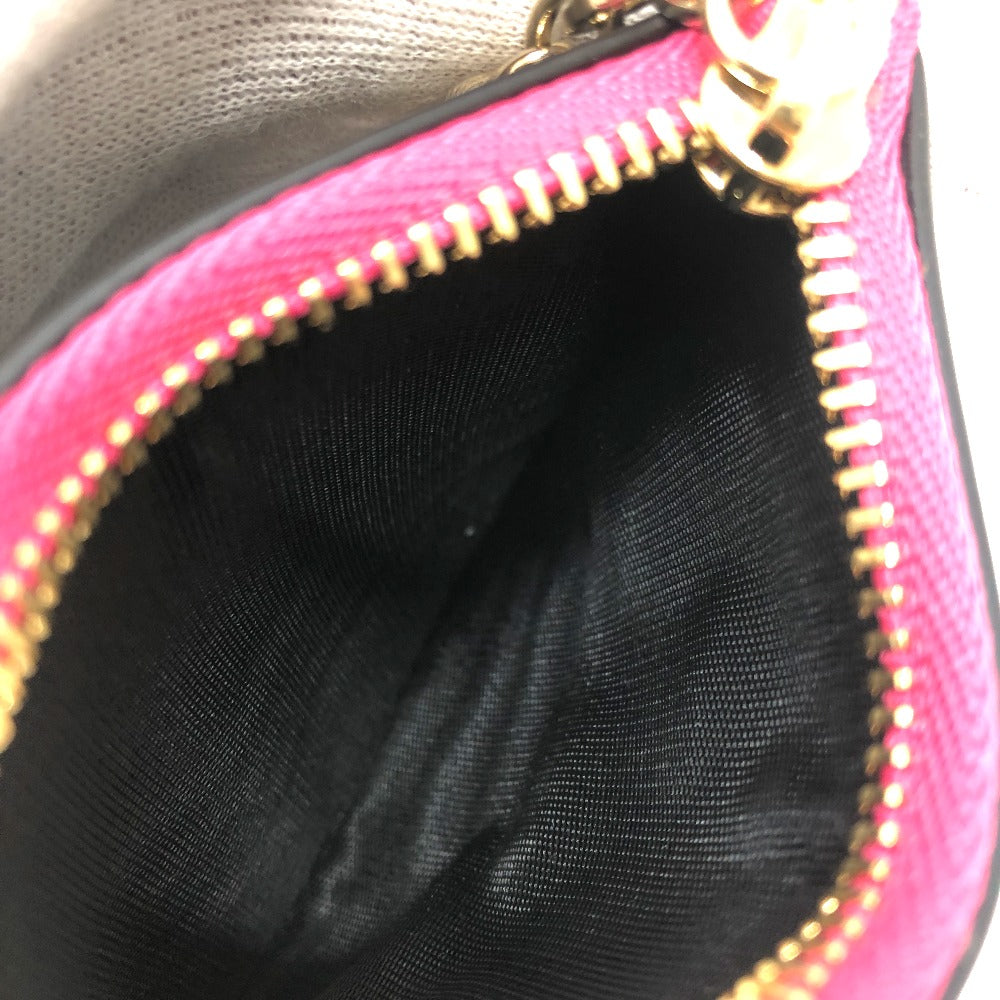 BVLGARI 288858 セルペンティ ウォレット 財布 ミニ財布 3つ折り財布 レザー レディース ピンク