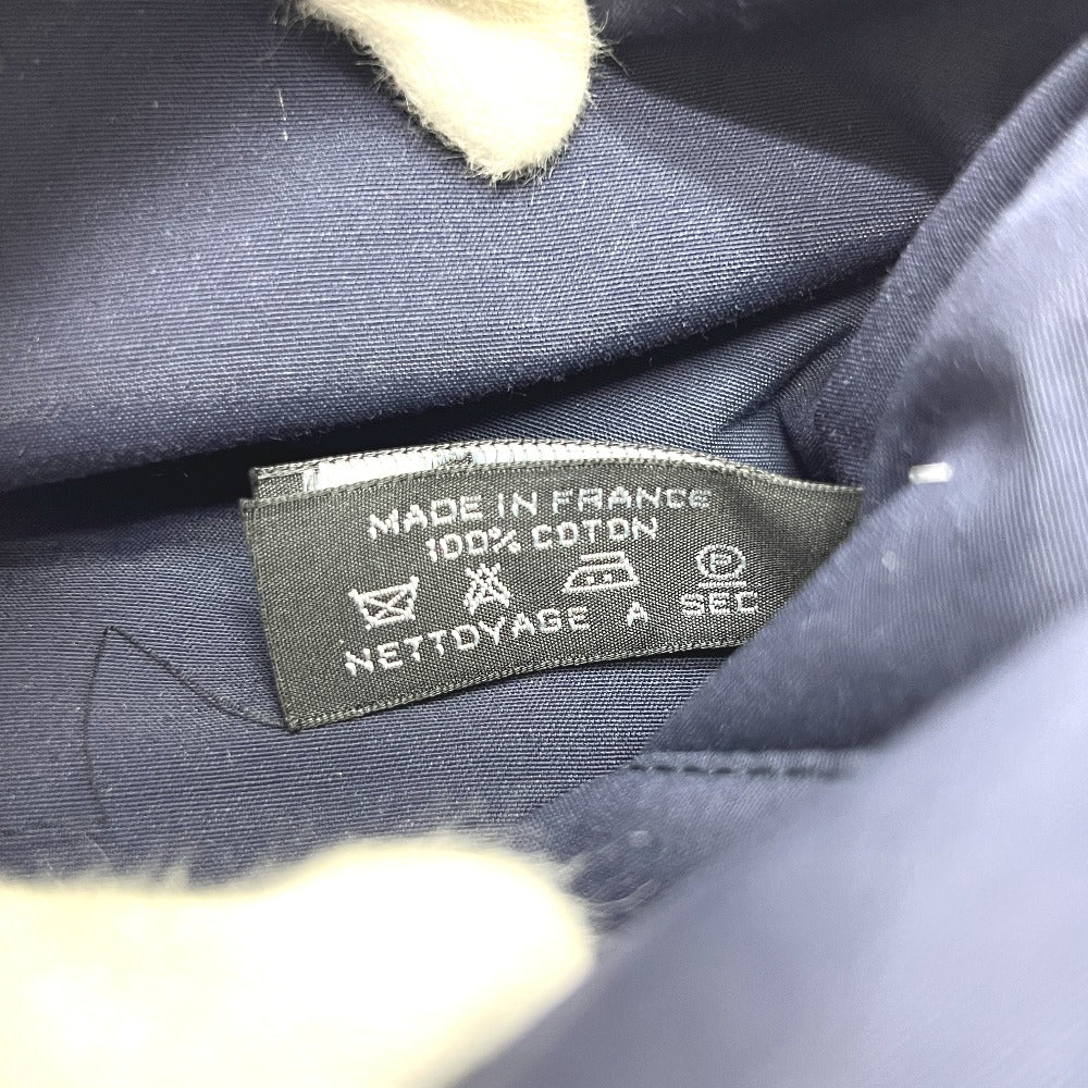 HERMES ボリード ボリードポーチ 小物入れ コスメポーチ 化粧ポーチ キャンバス レディース ネイビー