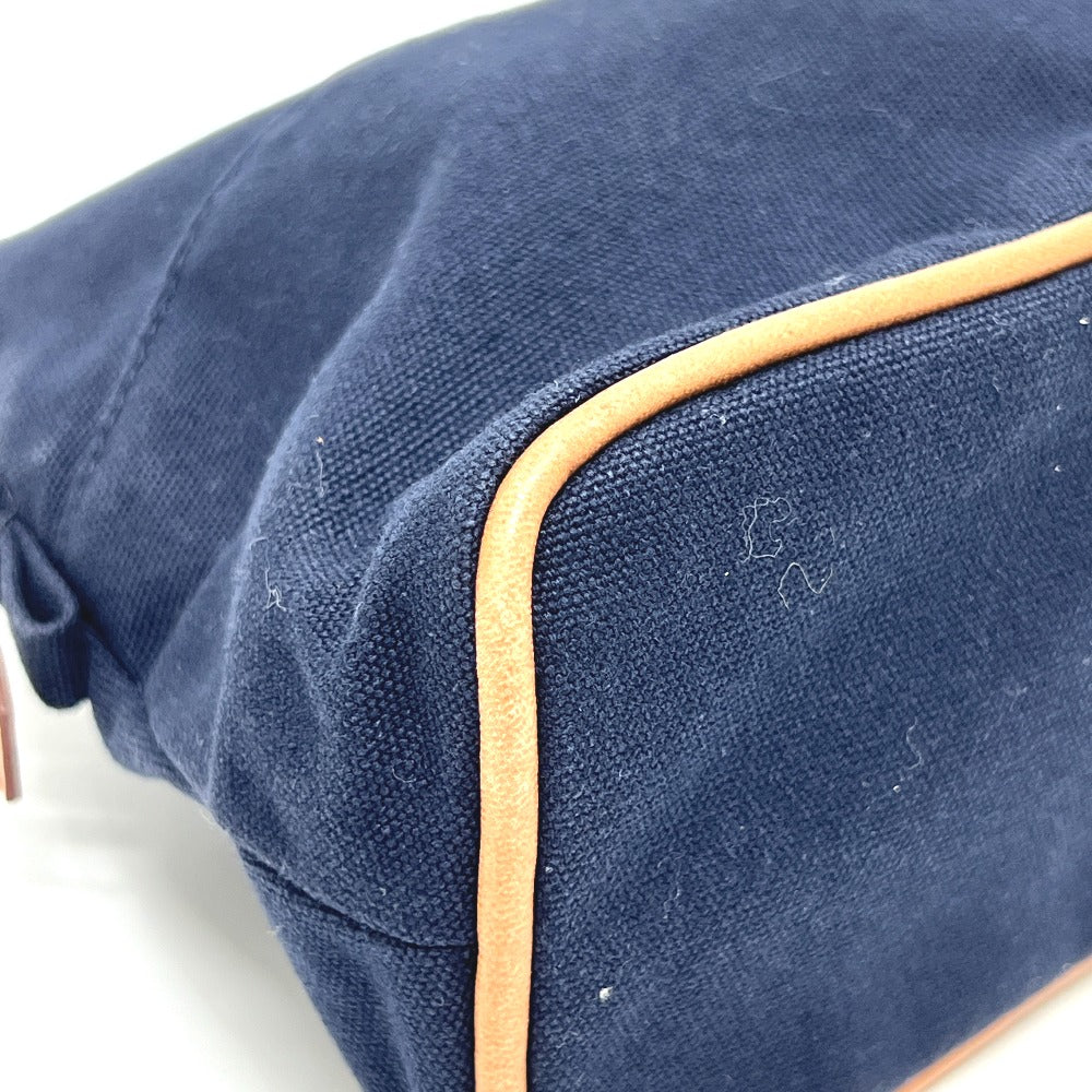 HERMES ボリード ボリードポーチ 小物入れ コスメポーチ 化粧ポーチ キャンバス レディース ネイビー