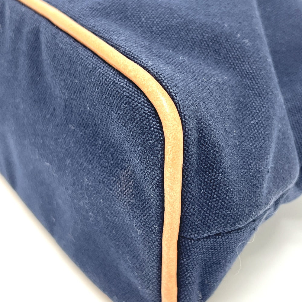 HERMES ボリード ボリードポーチ 小物入れ コスメポーチ 化粧ポーチ キャンバス レディース ネイビー